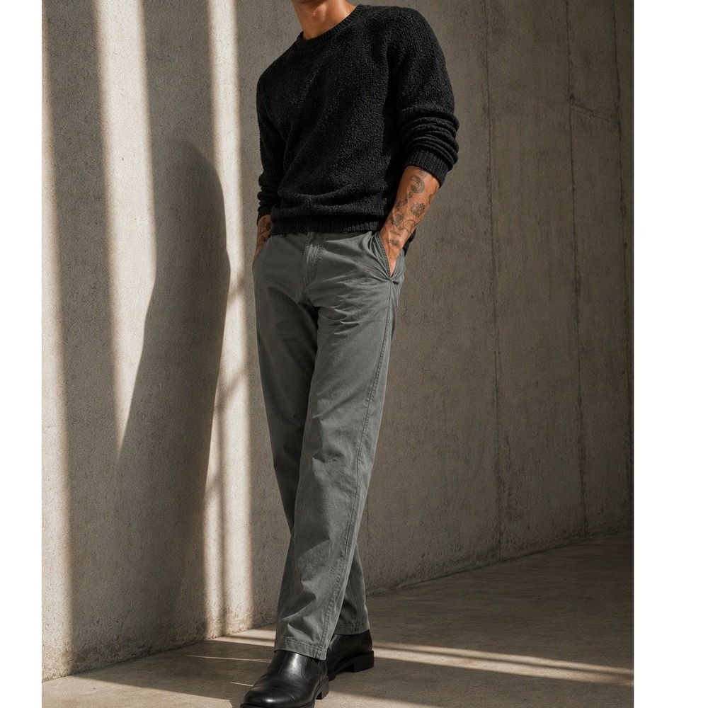 Rag & Bone Fit 2 Slim Chino Pants Mens 29 Olive Green Cotton Blend Trousers